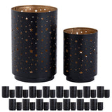 Solder Tealight Masterbox 16X 2 Set Starry Sky Candlers Around Black Gold