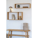 Étagère Murale Ember avec objets décoratifs, ambiance scandinave