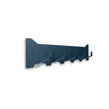 Gorillz Triangle Five - Porte-manteau mural - Industriel - Porte-manteau - 5 crochets - Bleu