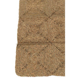 Tapis J-Line Squares Corde Tissée en polyester naturel, vue d'ensemble