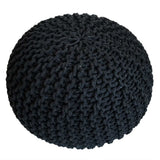 Pouf Set 3 pièces Ø 55 cm Coussin de sol taboure tabouret tabouret de siège de siège de siège tabouret
