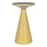 Lampe de table de batterie solaire "Palu" pour l'extérieur et à l'intérieur, en plastique en jaune, 20 cm de haut
