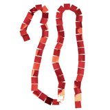 Détail de la guirlande lumineuse J-Line en PVC rouge