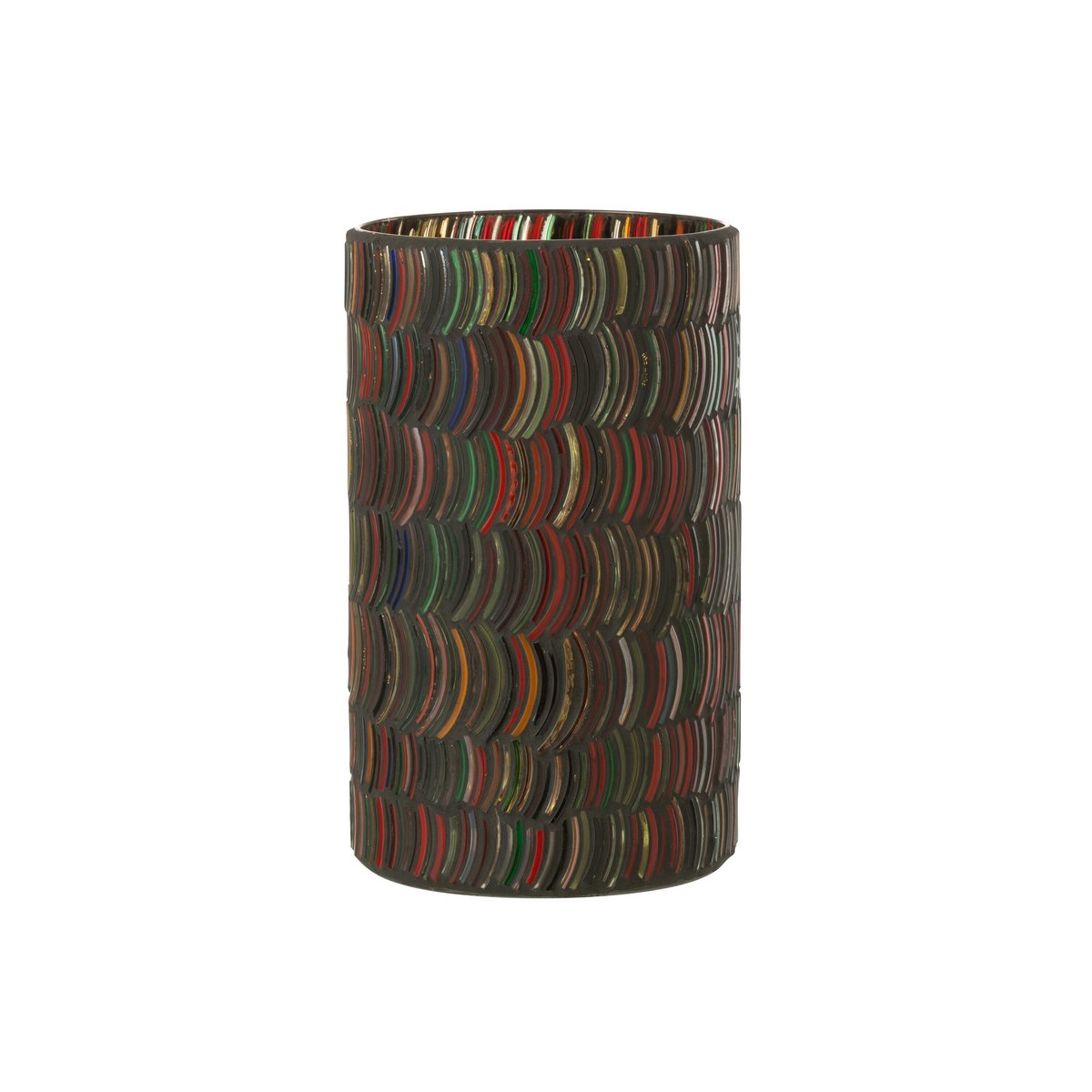 Vue latérale de la lanterne J-Line Mosaic Curve, design raffiné
