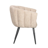 Chaise Breeze Latté en noir, design élégant