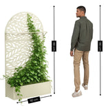 Support pour plantes extérieur Sapri Blanc cassé