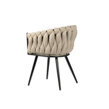 Chaise Wave beige (Lot de 2)