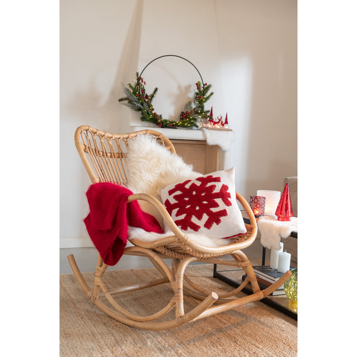 Coussin Icicle sur un canapé élégant