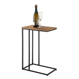 Tableau de la table d'appoint en bois d'ordinateur portable 25x60x40cm