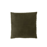 Coussin J-Line vert tissé en polyester, vue de face