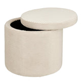 Pouf Pouf Blanc Cassé