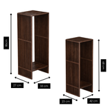 Table d'appoint Gian Marron foncé
