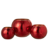 Détail du verre rouge de la lanterne