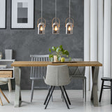 3e pendule "verre" l: 58 cm