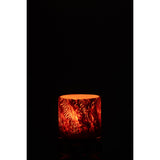 Photophore J-Line en verre marron, parfait pour votre décoration intérieure.
