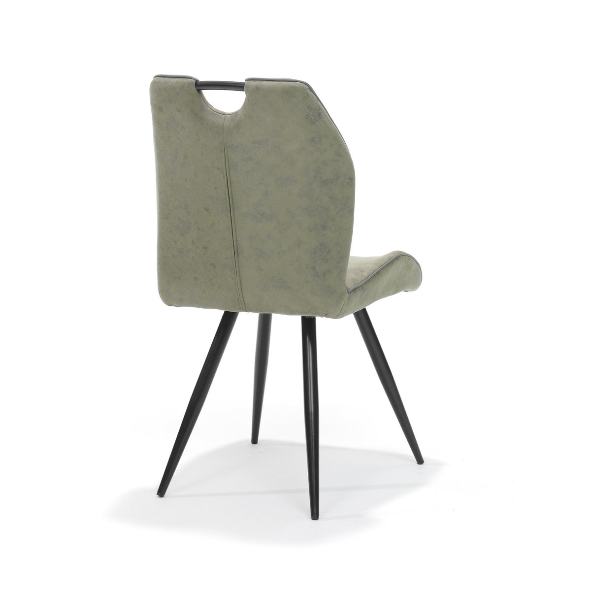 Chaise garda tissu noir vert doux