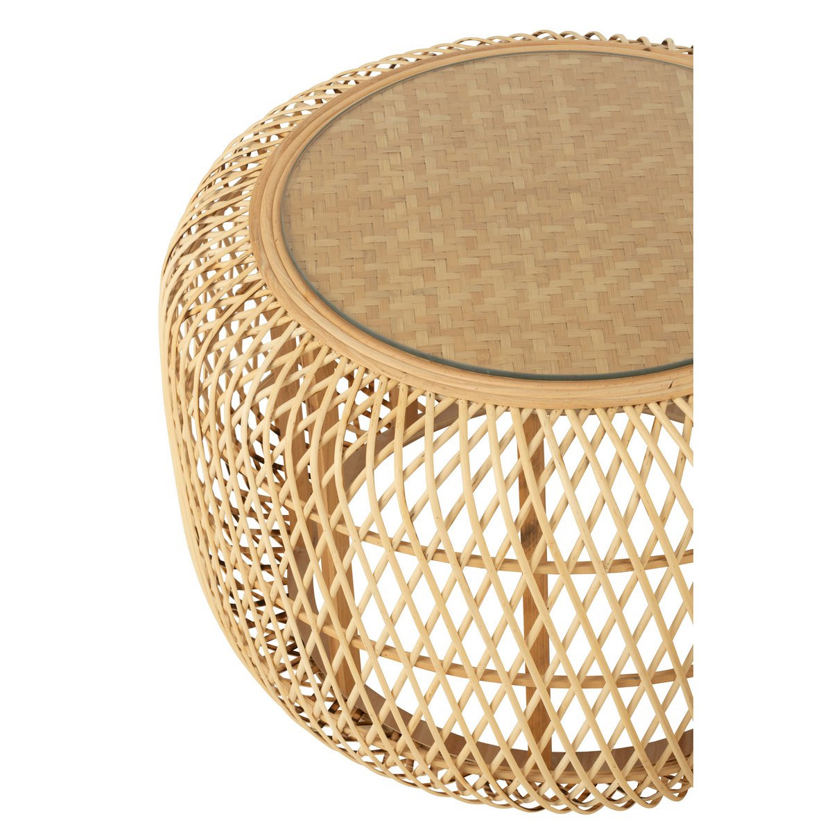 Détail du design bohème des tables d'appoint Africa