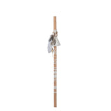 Bâton de décoration J-Line Boho Beach en bois naturel, style bohème