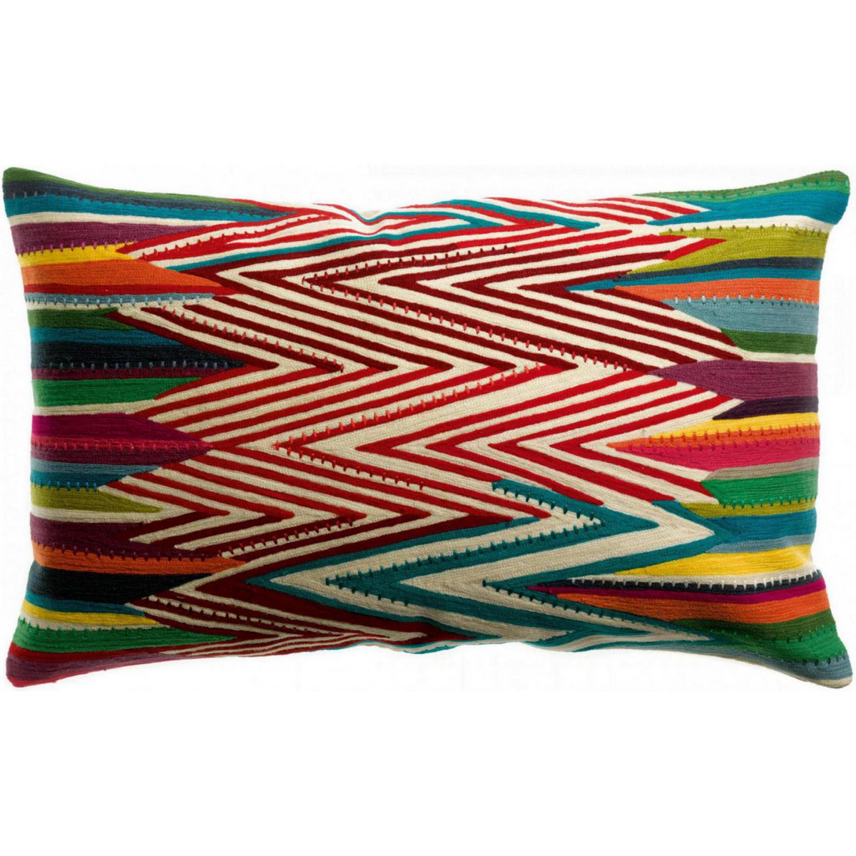 Coussin brodé Zuma Multico 40 x 65 - Design coloré et élégant