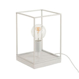 Lampe J-Line en métal blanc, vue de face