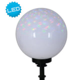 À l'extérieur de la broche Spittical "Ball" D: 30 cm, pour l'extérieur, une brochette de terre en plastique, blanc, e27, - Wegelettes