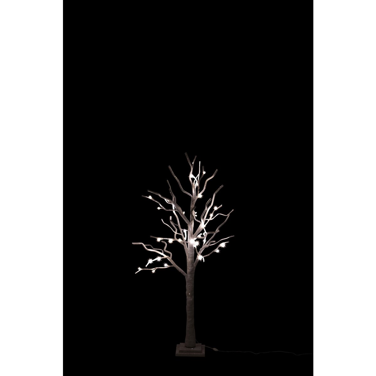 Vase J-Line Carol en verre vert - mise en scène avec des fleurs pour un effet décoratif
