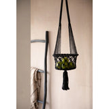 Le Support pour Plantes en Macramé - Noir - M
