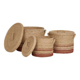 Panier Budoni de taille moyenne en herbe maritime, texture naturelle