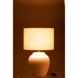 Détail de la texture en céramique de la lampe J-Line Meli + Hood
