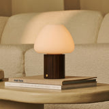 Lampe de table rechargeable Romée marron foncé