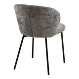 Vue latérale de la chaise Roanne montrant son design épuré