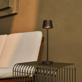 Lot de 4 lampes à poser rechargeables moka avec station de recharge