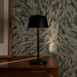Lampe de table rechargeable noire Anton