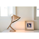Lampe à poser SILENCE cuir revalorisé