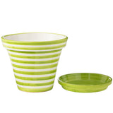 Pot de fleurs J-Line Liline Granada en céramique, multicolore et élégant.