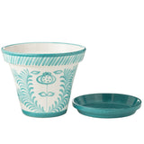 Pot de fleur J-Line Grenade - céramique - aqua - extra large - Ø 50 cm