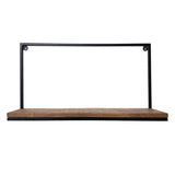 Détails de l'étagère murale Liverpool, grain de bois expressif