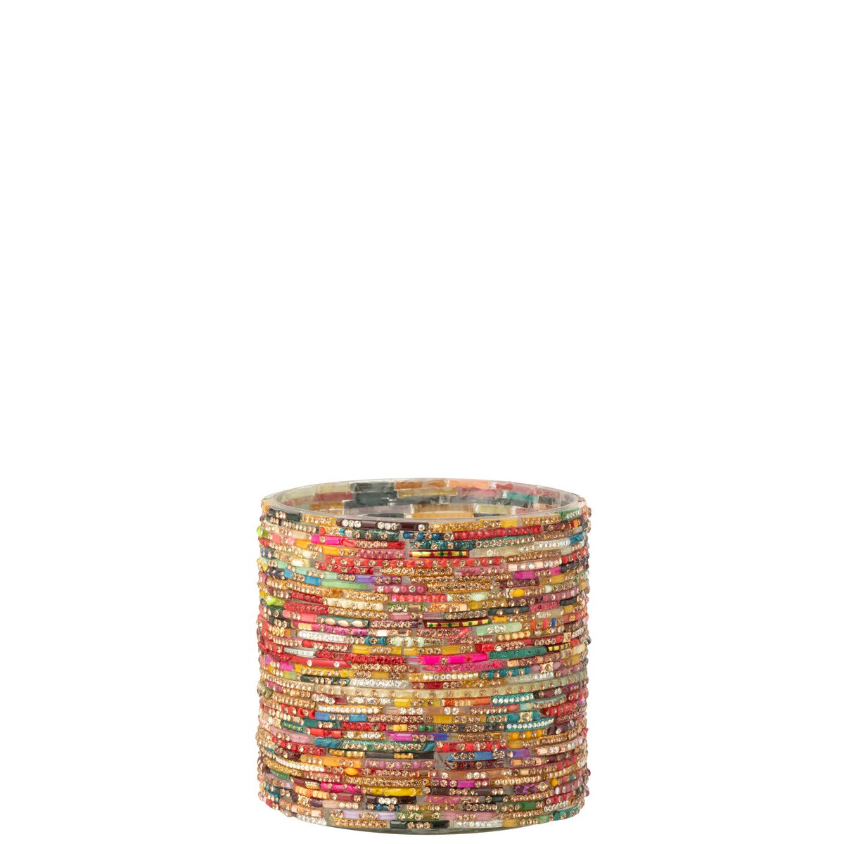Bougeoir J-Line Perles, éclairage doux et décoratif