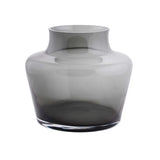 Vase en verre gris fumé Corail Ø22,5 cm