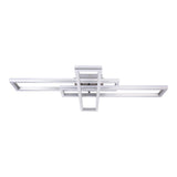 Lampe à plafond CCT LED + "BANTY" RVB-Backlight avec de nombreuses fonctions, de 95 cm de long, y compris la télécommande