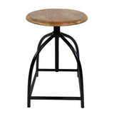 Tabouret pivotant ensemble de 2 pièces tabouret de bar tabouret chaise pivotante réglable en hauteur Liverpool bois métal cadre