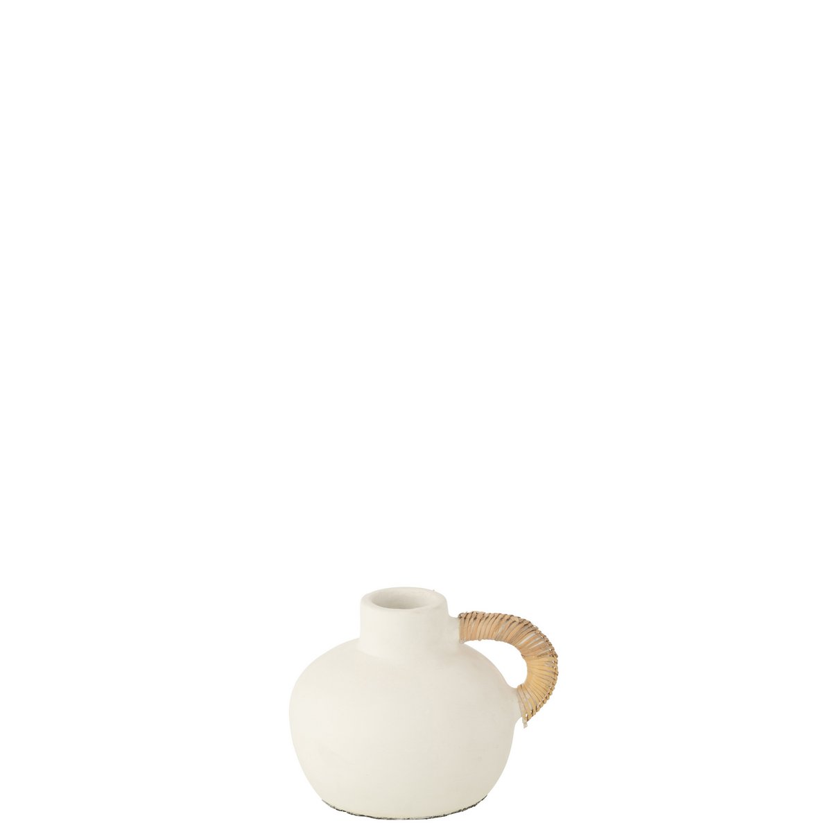 Vase Pot Leo Terracotta J-Line, vue latérale, détails de la texture