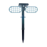 Spotlights solaires LED "Paco" pour la zone extérieure avec une LED, solaire et broche intégrée en permanence en plastique en noir, hauteur 31,9 cm