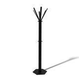 Gorillz Molto - Industriel - Porte-Manteau Sur Pied - 14 Patères - Noir - Métal