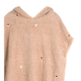 Embroidered beach poncho GOTS - Frappé