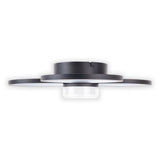 Le plafond LED "CIMO" en métal noir et en plastique, Ø Env.