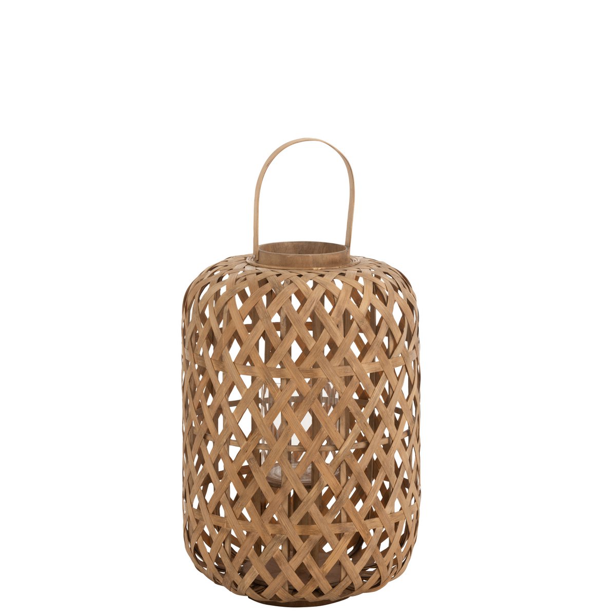 Lanterne de jardin J-Line - détails du design en rotin