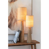 Ambiance chaleureuse avec la lampe parapluie J-Line en bois naturel