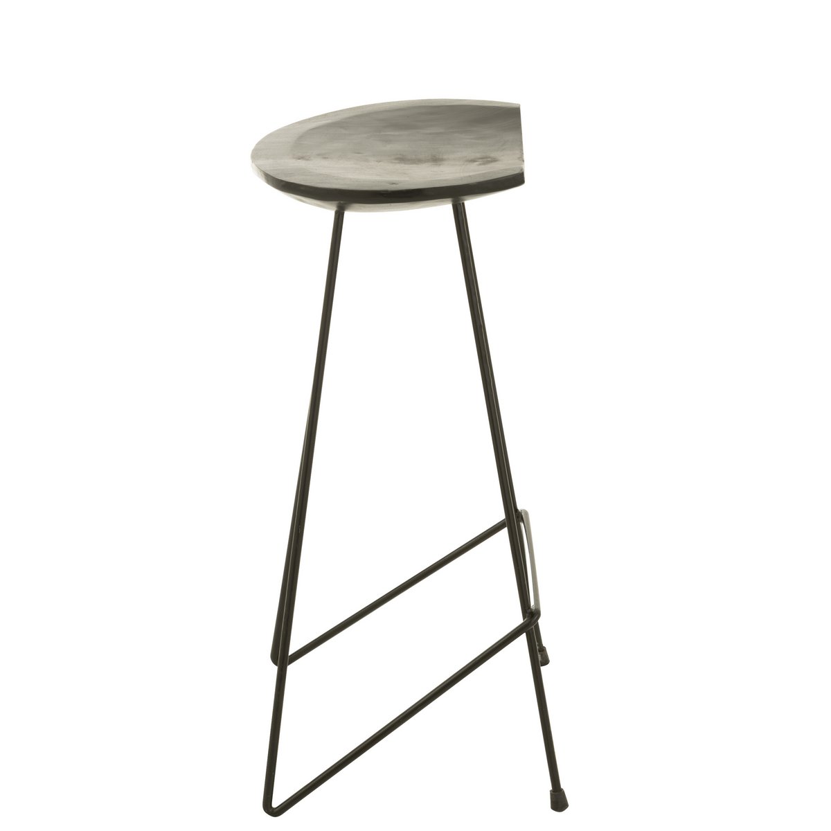 Détail du bois de teck de la chaise de bar J-Line