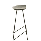 Détail du bois de teck de la chaise de bar J-Line